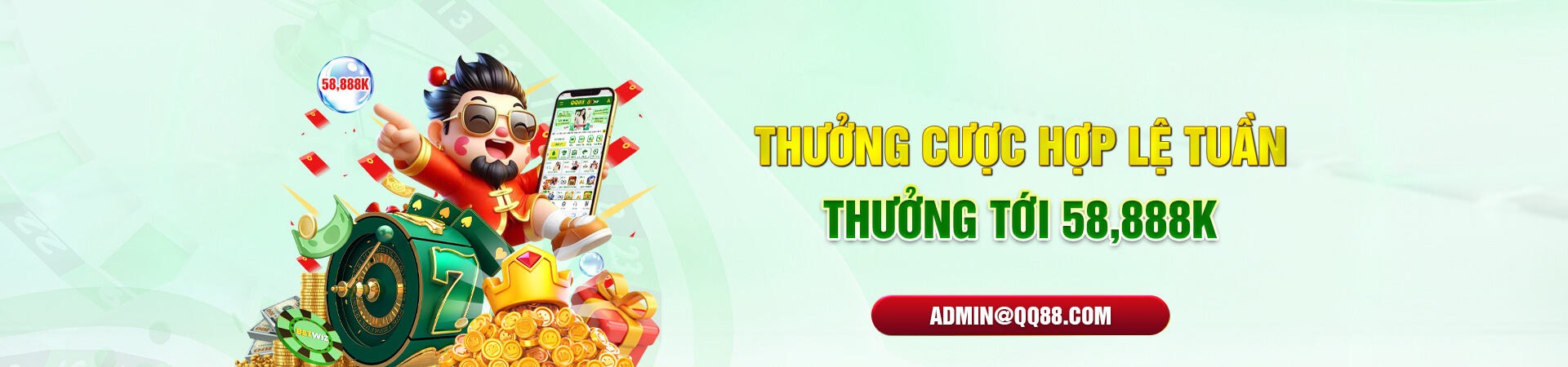 thưởng cược hợp lệ tuần - thưởng lên đến 58,888k